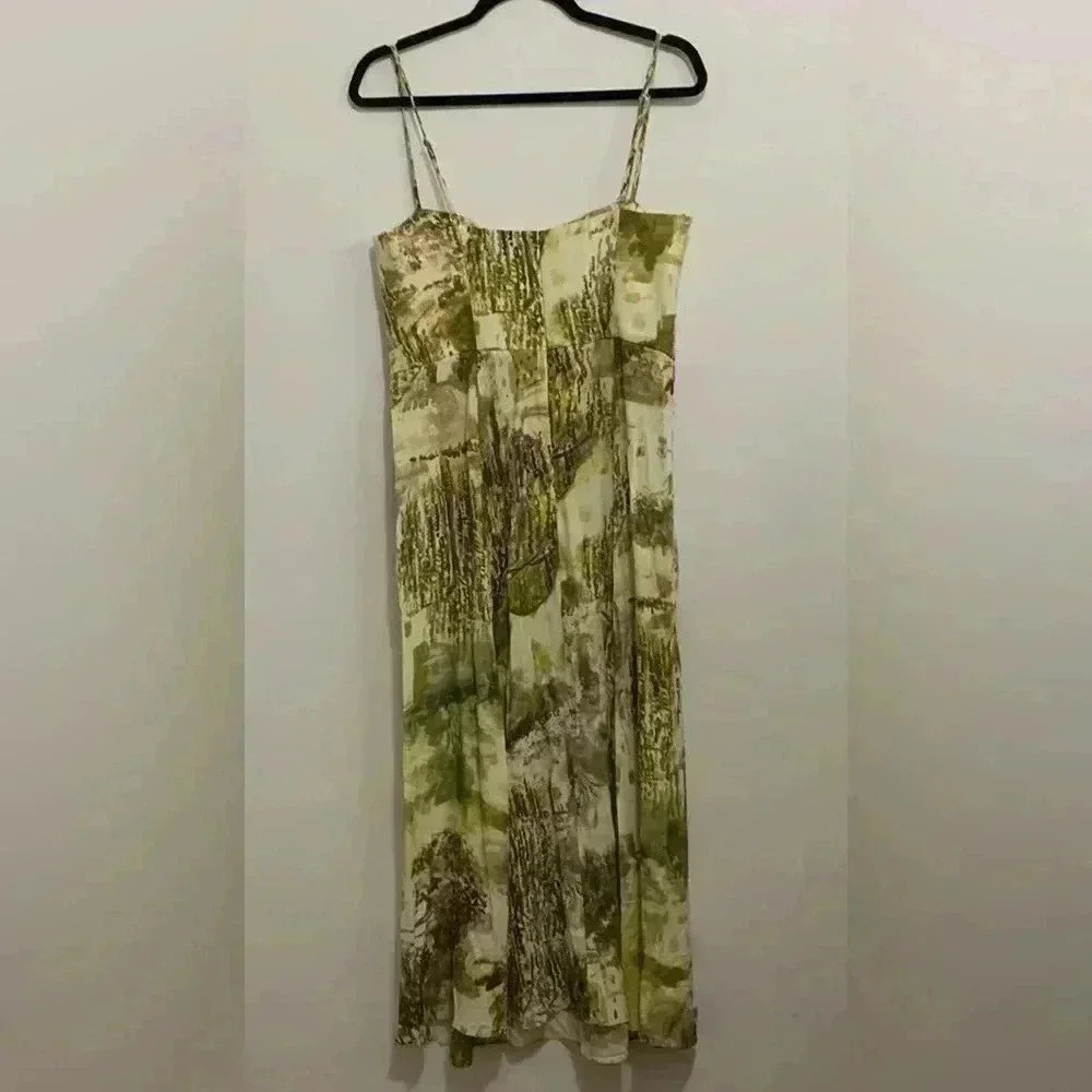 BNWT Zara Prinited MIDI Dress size L retail $79.90+tax - Picture 4 of 5
